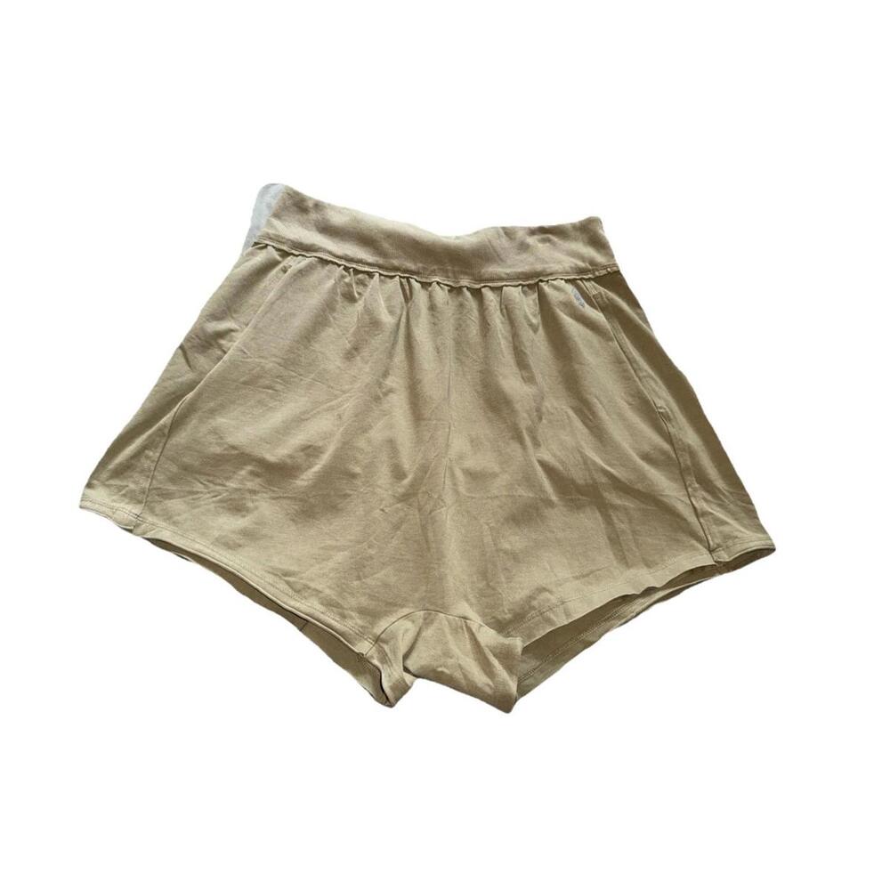 FREE PEOPLE Shorts L FP MOVEMENT Hot Shot Harem Elastic Waistband Pull On Green - Picture 3 of 9